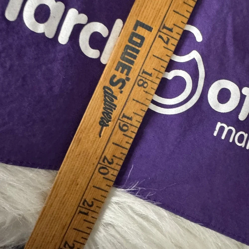 March of Dimes Bandana Lot 2 Purple March for Babies Logo Square Scarf 20x19